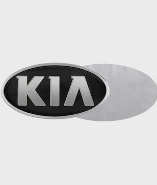 Stuurwiel Embleem Badge Sticker voor KIA Modellen (6.1x3.2cm)