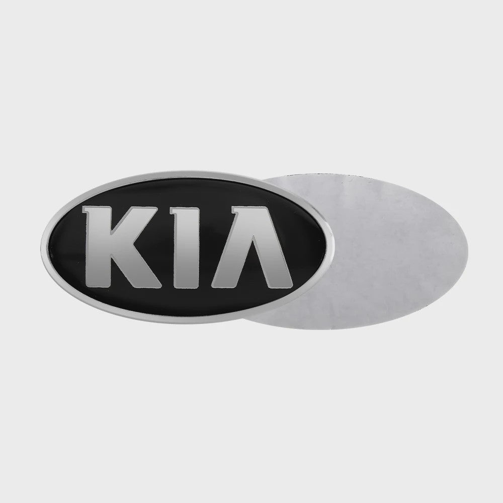 Stuurwiel Embleem Badge Sticker voor KIA Modellen (6.1x3.2cm)