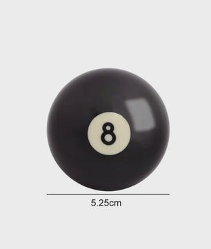 Zwarte 8 Poolbal - Standaard 57.2mm / 52.5mm - Hars - Oefenbal
