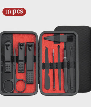 Professionele Manicure & Pedicure Set - 10/15/25 Stuks - Roestvrij Staal - Inclusief Draagbare Koffer
