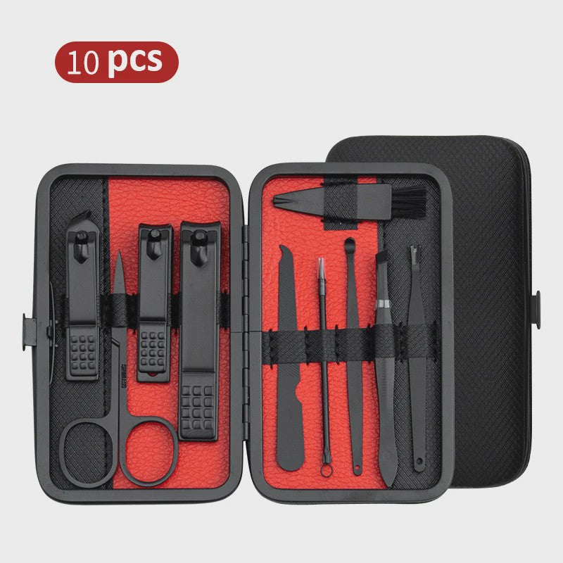 Professionele Manicure & Pedicure Set - 10/15/25 Stuks - Roestvrij Staal - Inclusief Draagbare Koffer
