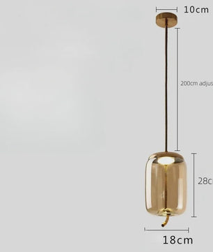 Moderne Glazen LED Hanglamp - Stijlvolle Verlichting voor Woonkamer, Keuken & Bar
