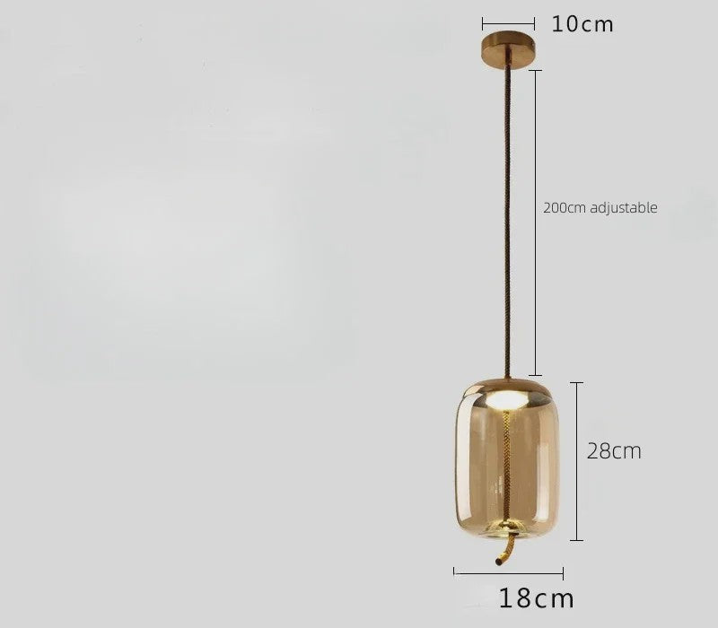 Moderne Glazen LED Hanglamp - Stijlvolle Verlichting voor Woonkamer, Keuken & Bar