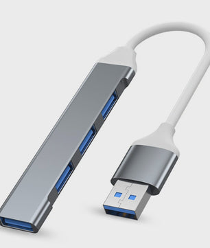 USB C Hub 3.0 met 4 Poorten (1x USB 3.0, 3x USB 2.0) & OTG Functie - Aluminium Adapter voor Laptop & PC