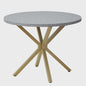 Moderne Ronde Eettafel 100cm met Marmerlook - Luxe en Stijlvol Design