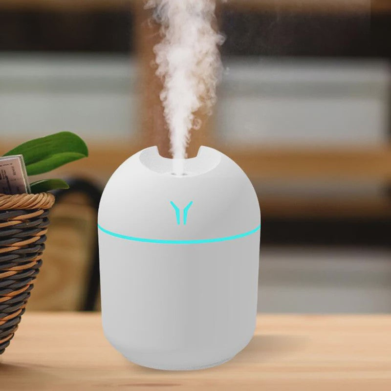 Mini USB Luchtbevochtiger & Aroma Diffuser met LED Kleurenlamp - Stille Werking