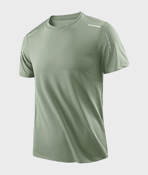 CHRLCK Heren Sport T-shirt - Sneldrogend, Ademend voor Lopen, Wandelen & Outdoor Zomer