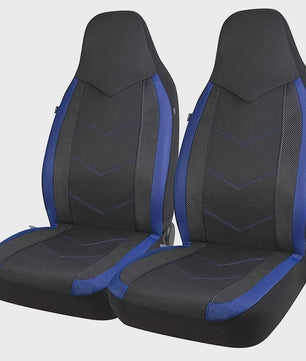 Sportieve Autostoelhoes Set met Hoge Rugleuning - Ademend Air Mesh & Airbag Compatibel