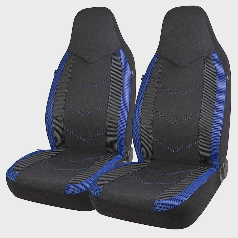 Sportieve Autostoelhoes Set met Hoge Rugleuning - Ademend Air Mesh & Airbag Compatibel