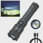 Krachtige LED Zaklamp 2000LM met USB Opladen & Batterij Indicator - Ideaal voor Camping & Noodgevallen