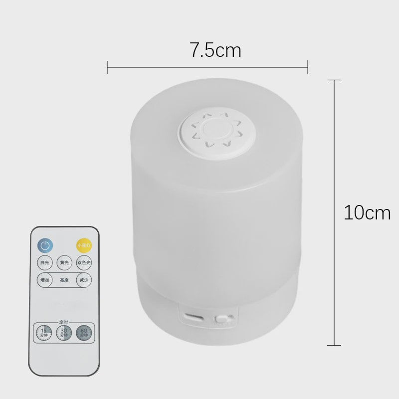 Dimbare LED Nachtlamp met Oplaadbare Batterij en Touch Bediening - Sfeervolle Sfeerverlichting