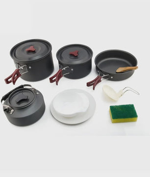 Widesea Camping Kookset Outdoor Potten & Pannen Set met Waterkoker & Bestek