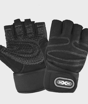 Half Vinger Trainingshandschoenen met Polsband - Fitness, Gewichtheffen, Fietsen
