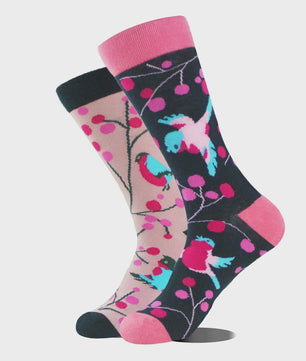 Grappige Heren Sokken met Dierenprint - Katoen, Mid-Length, Asymmetrisch Design
