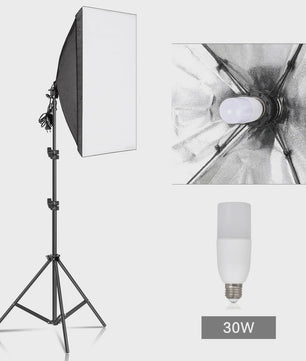 Professionele Softbox Verlichtingskit 50x70cm - Continu Licht voor Studio Fotografie