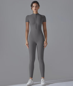Naked Jumpsuit: Short Sleeve Yoga & Fitness Pak - Sneldrogend & Ademend