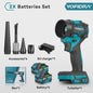 YOFIDRA Krachtige 2-in-1 Accu Bladblazer & Zuiger - 80000RPM Borstelloze Motor