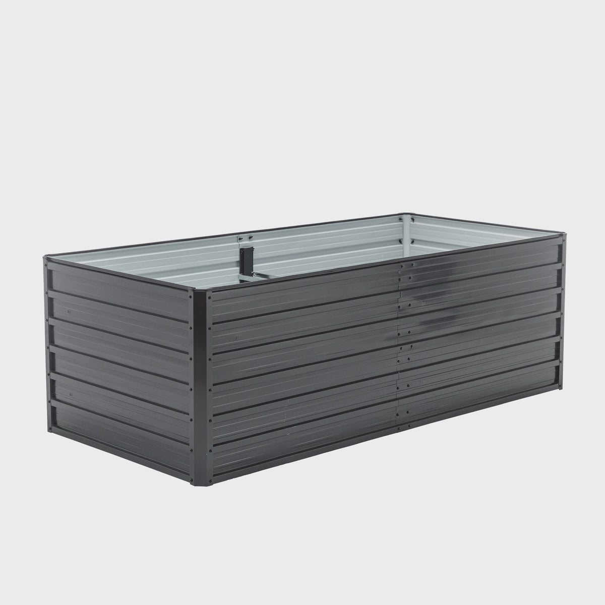 Verhoogd Zwart Metalen Plantenbak 190x90x64cm - Duurzaam & Roestvrij