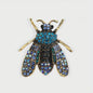 Luxe Bijen Broche met Kristallen - Vintage Baroque Stijl