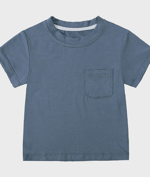 Zomer T-shirt Bamboe Vezel voor Baby Jongens & Meisjes - Kortmouw, Ronde Hals