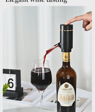 Elektrische Wijnopener en Decanteer Set - Automatische Vacuümpomp & Snelle Schenker