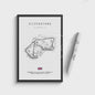 Vintage F1 Circuit Poster: Zwart-Wit Formule 1 Kunst voor de Raceliefhebber