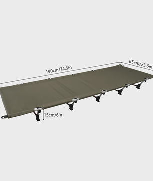 Ultralichte Opvouwbare Camping Cot - Draagbaar Bed met 150kg Capaciteit voor Buitenactiviteiten