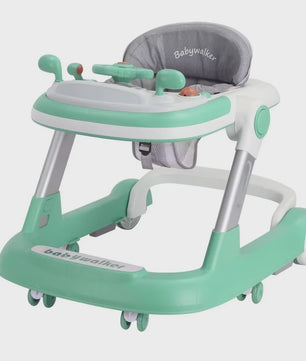 2-in-1 Baby Loopstoel & Duwkar - Opvouwbaar, In Hoogte Verstelbaar met Anti-Rol Systeem (6-18 Maanden)