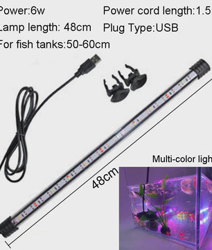 Waterdichte LED Aquarium Verlichting - USB Aangedreven, Plantengroei Lamp (18-58cm)