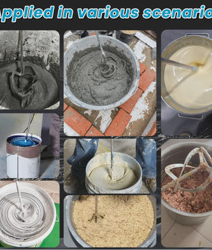 Krachtige Elektrische Handmixer met 6 Snelheden voor Verf, Cement, Plamuur en Meer