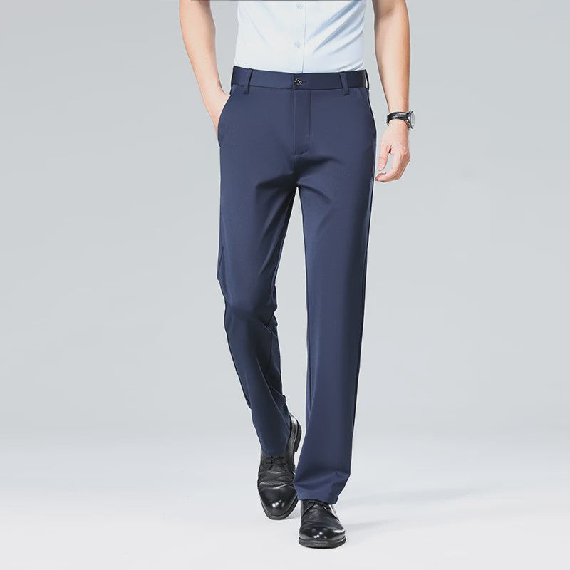 Heren Broek: Elastisch, Sneldrogend & Stijlvol voor Lente/Zomer Zakelijk Casual