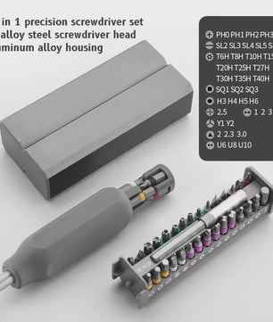Precisie Schroevendraaierset 32/43/46-in-1: Magnetisch, Multifunctioneel Reparatiegereedschap