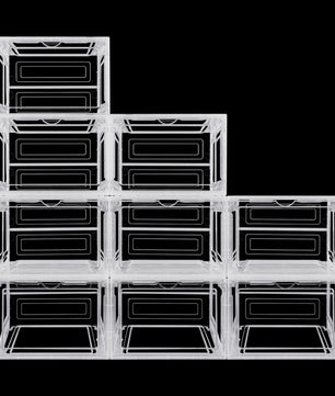 Transparante Schoenendozen Set (6, 9 of 12 stuks) - Stapelbaar, Magnetisch, Stofvrij