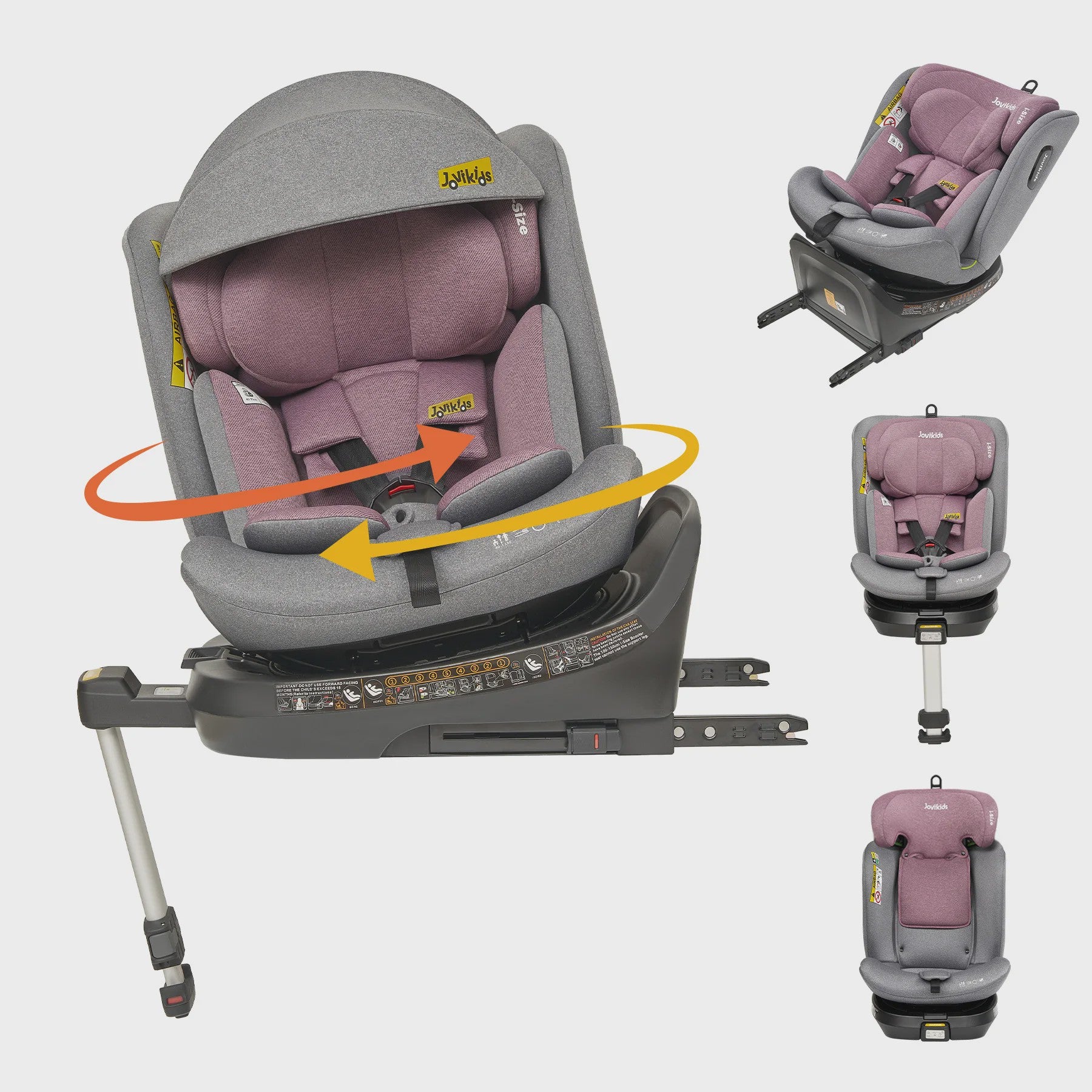 Jovikids Ranger 360° i-Size Autostoel 40-150cm met Isofix en Zijwindbeveiliging