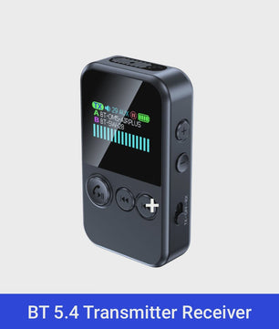 Clip-on Bluetooth 5.4 Audio Zender Ontvanger met AUX, TF Kaart & HIFI Muziek