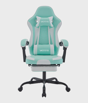 Ergonomische Gaming Stoel met Voetensteun & Lendekussen - Verstelbaar