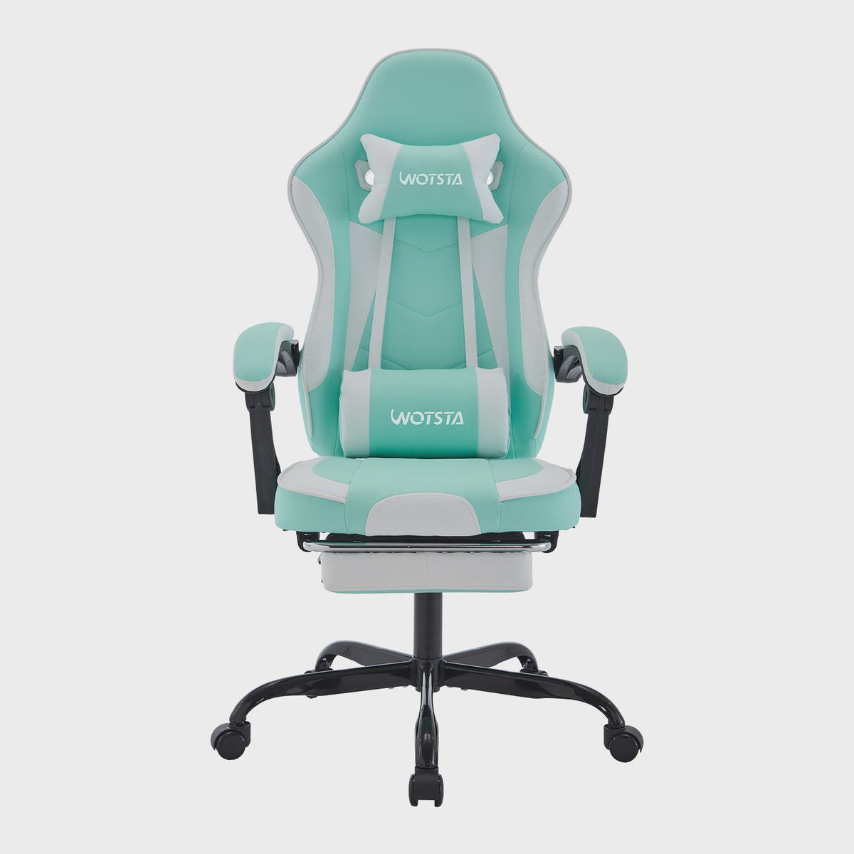 Ergonomische Gaming Stoel met Voetensteun & Lendekussen - Verstelbaar