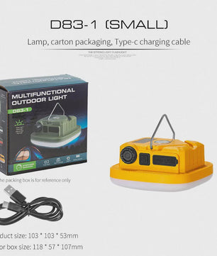 Oplaadbare Camping LED Lamp met Magneet & Haak - Sterk Licht & Draagbaar