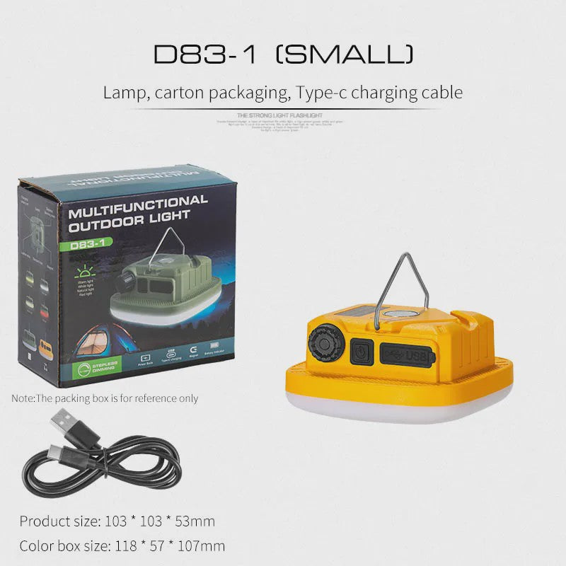 Oplaadbare Camping LED Lamp met Magneet & Haak - Sterk Licht & Draagbaar