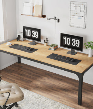Extra Lange Bureau voor 2 Personen (200 cm) - Dubbel Werkstation voor Thuis of Kantoor
