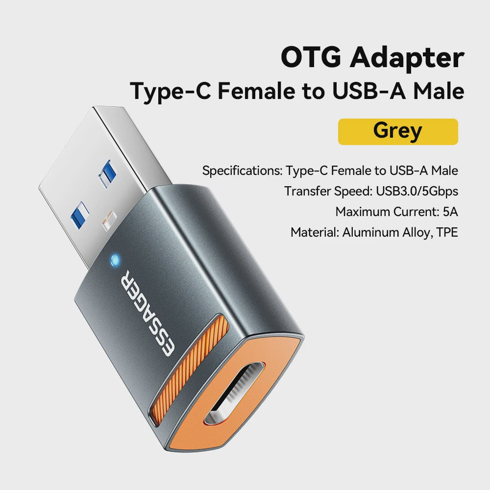 Essager USB 3.0 OTG Adapter: Type-C & USB-A naar Micro/iPhone Converter