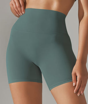 Dames Sportshorts Hoge Taille Squat Proof - Sneldrogend voor Yoga, Fitness & Fietsen