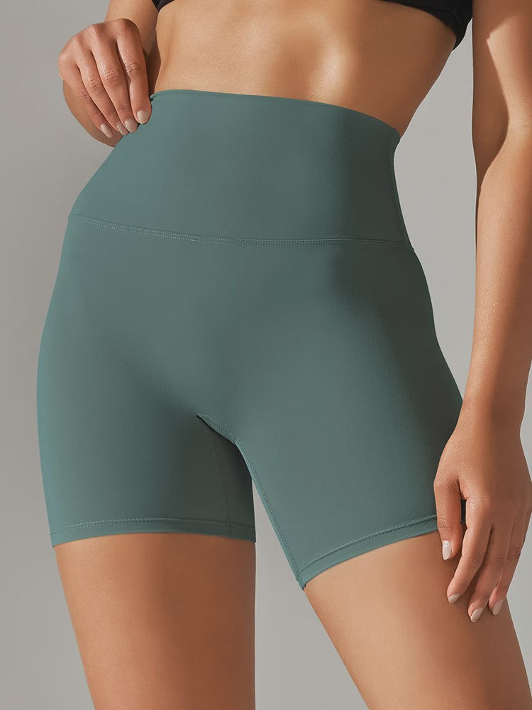 Dames Sportshorts Hoge Taille Squat Proof - Sneldrogend voor Yoga, Fitness & Fietsen