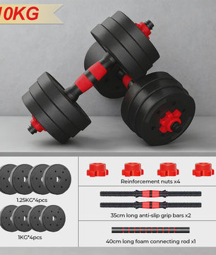 Verstelbare Dumbbell Set 25kg - Zandgevuld voor Krachttraining Thuis