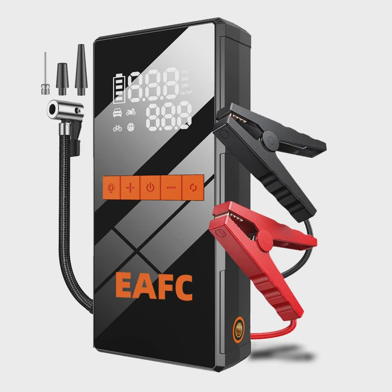 5000A Auto Startkabels Powerbank met 150PSI Bandenpomp - Noodstart & Opladen