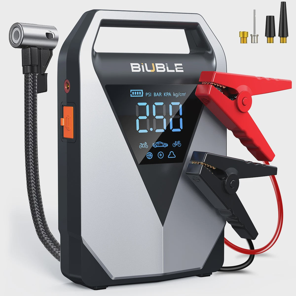 Krachtige 6000A Jump Starter met Compressor & 21800mAh Powerbank