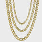 Gouden Roestvrij Stalen Cuban Link Kettingen voor Heren & Dames | 3.5-7MM Breedte | 45-70CM Lengte