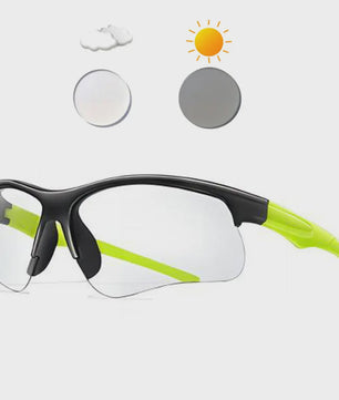 Photochrome Fietsbril - UV-bescherming & Winddicht voor Mannen & Vrouwen | Sport & Outdoor