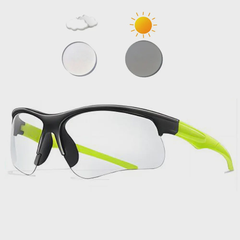 Photochrome Fietsbril - UV-bescherming & Winddicht voor Mannen & Vrouwen | Sport & Outdoor