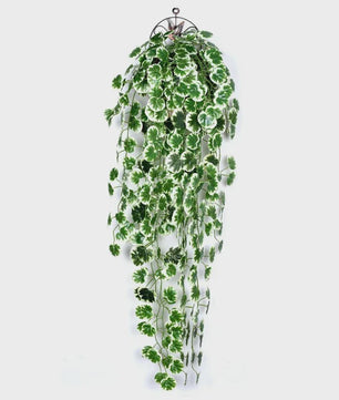 90cm Kunstplant Hangplant Klimop Pothos Begonia Druivenblad - Decoratieve Muurdecoratie